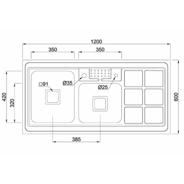 سینک ظرفشویی استیل کن 9031S-45