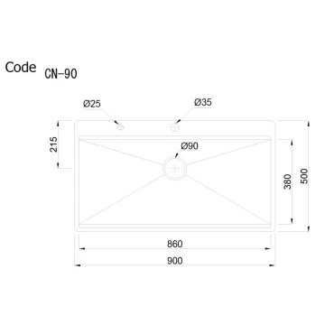 سینک استیل کن BCN 90