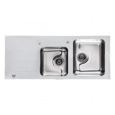 سینک توکار استیل البرز کریستال سفید