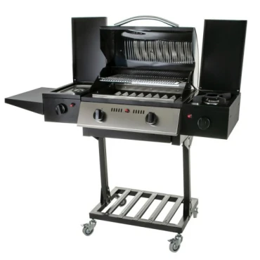 باربیکیو پایه دار با دو ساید و دو شلف دلیز