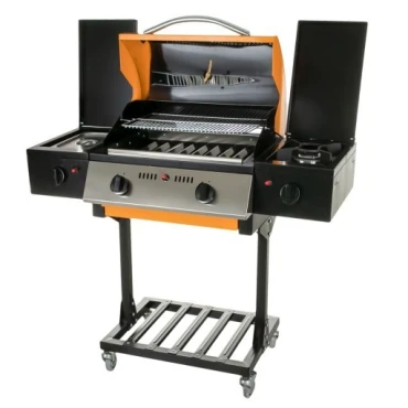 باربیکیو پایه دار با دو ساید و دو شلف دلیز