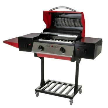 باربیکیو پایه دار با دو ساید و دو شلف دلیز