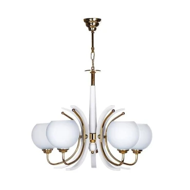 لوستر چشمه نور 5 شعله کد 858/5CWT کروم