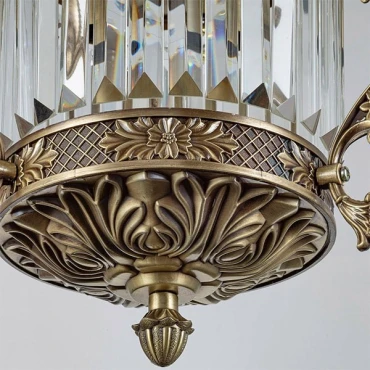 لوستر 4 شعله چشمه نور کد S3599/22-AO آنتیک