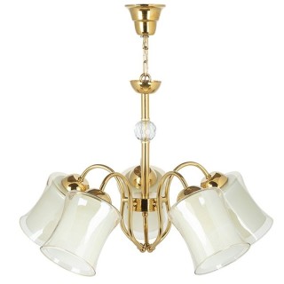 لوستر پنج شعله چشمه نور کد A833/5-G طلایی