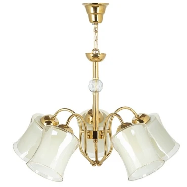 لوستر پنج شعله چشمه نور کد A833/5-G طلایی