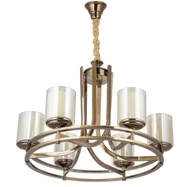 لوستر 6 شعله چشمه نور کد N2667-6