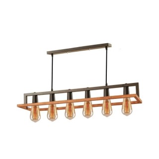 لوستر آویز مدرن شش شعله چشمه نور A1336