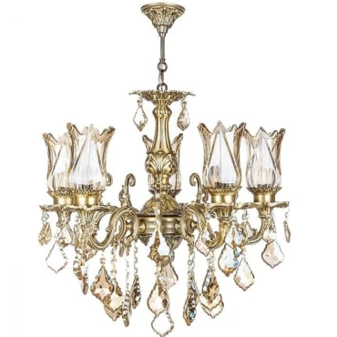 لوستر دایکاست چشمه نور 5 شعله کد S3543/5A آنتیک