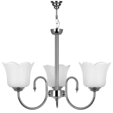 لوستر استیل چشمه نور 3 شعله کد 856