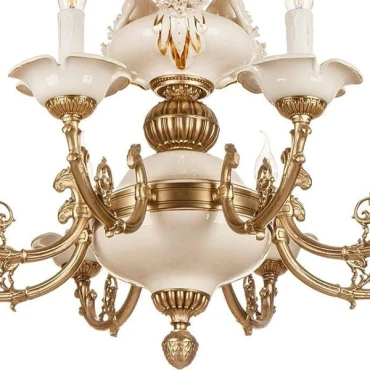 لوستر چشمه نور 8 شعله کد C2927/8-A آنتیک