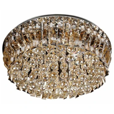 لوستر سقفی چشمه نور 18 شعله کد A6638/70-S-G طلایی (ریموت دار)