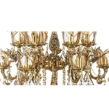 لوستر چشمه نور 12 شعله کد C2515/6-B برنزی