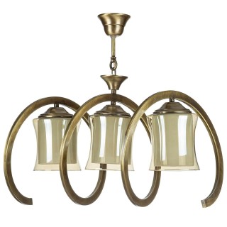 لوستر 3 شعله چشمه نور کد B2651/3-A آنتیک