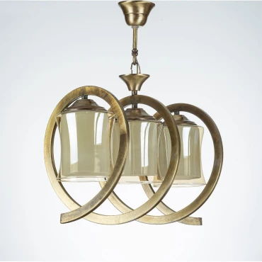 لوستر 3 شعله چشمه نور کد B2651/3-A آنتیک