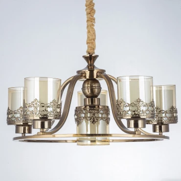 لوستر 6 شعله چشمه نور کد N2663