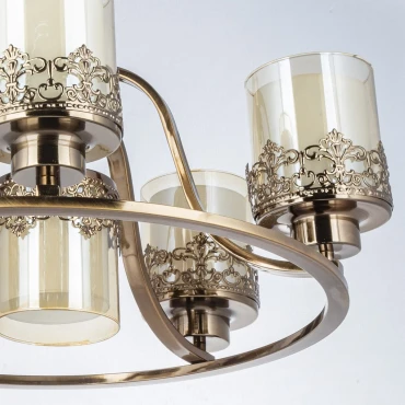 لوستر 6 شعله چشمه نور کد N2663