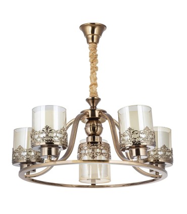 لوستر 6 شعله چشمه نور کد N2663