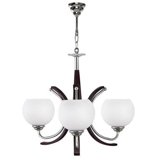 لوستر چوبی استیل 3 شعله کد 858