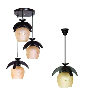 چراغ آویز چشمه نور 1 شعله کد G505 