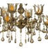 لوستر 12 شعله چشمه نور کد C2143/4+8-BO برنز
