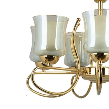 لوستر 7 شعله چشمه نور کد A815.7-G (طلایی)