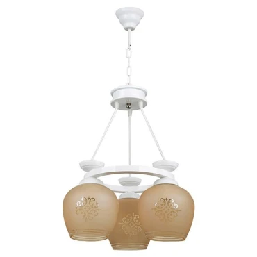 لوستر سه شعله چشمه نور کد G561.3-WT (سفید)