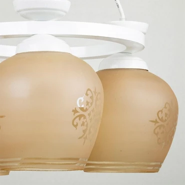 لوستر سه شعله چشمه نور کد G561.3-WT (سفید)