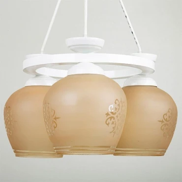 لوستر سه شعله چشمه نور کد G561.3-WT (سفید)