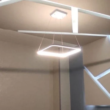 لوستر چشمه نور مدل مدرن کد L6335/1H-WT