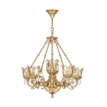 لوستر چشمه نور 7 شعله کد C2924/7A انتیک