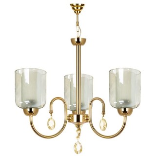 لوستر سه شعله چشمه نور کد A812/3-G طلایی