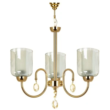 لوستر سه شعله چشمه نور کد A812/3-G طلایی