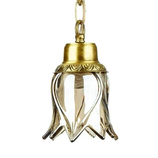 لوستر آویز آنتیک چشمه نور یک شعله کد 2773