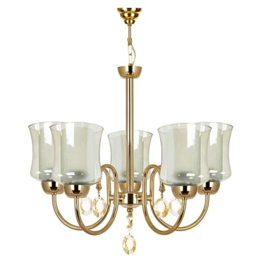 لوستر 5 شعله چشمه نور کد A811.5 (طلایی)