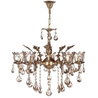 لوستر چشمه نور 5 شعله کد C2703/5-B برنزی