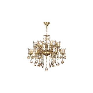 لوستر چشمه نور 16 شعله کد C2702/8-B برنزی