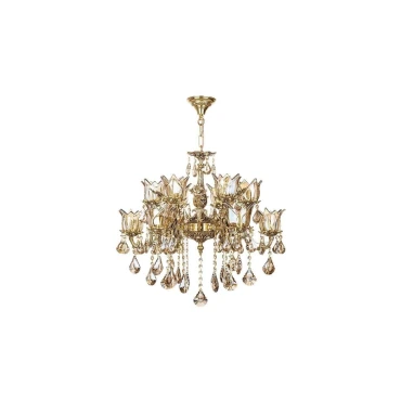 لوستر چشمه نور 16 شعله کد C2702/8-B برنزی
