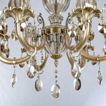 لوستر 6 شعله چشمه نور کد C3325/6-AO آنتیک