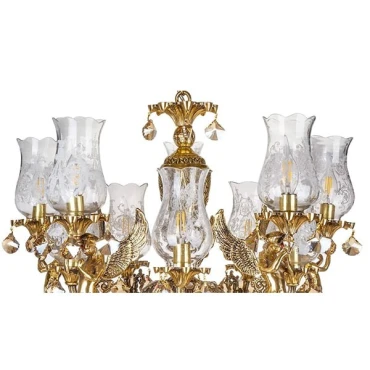 لوستر چشمه نور 10 شعله کد C2531/5-B برنزی