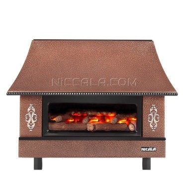 بخاری گازی طرح شومینه نیک کالا مدل زرین MC28