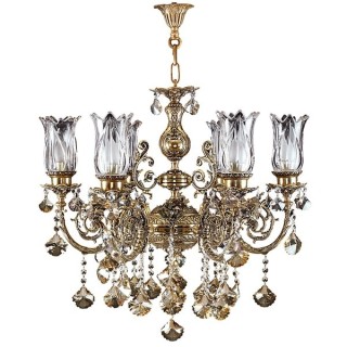 لوستر چشمه نور 6 شعله کد C2504/6-B برنزی