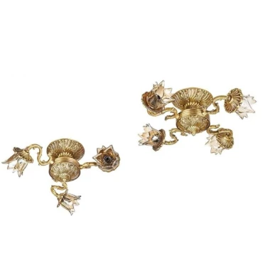 لوستر سقفی چشمه نور 3 شعله کد S3544/3-A انتیک