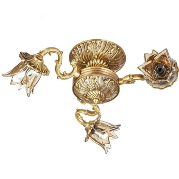 لوستر سقفی چشمه نور 3 شعله کد S3544/3-A انتیک