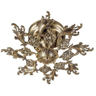 لوستر سقفی چشمه نور 5 شعله کد C2637/5-B برنزی