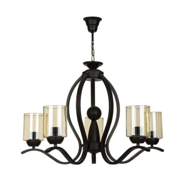 لوستر مدرن پنج شعله چشمه نور کد H2610/5BK