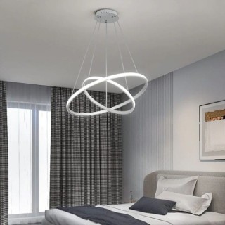 لوستر چشمه نور مدل مدرن کد L6312/2H-WT سفید (مهتابی)