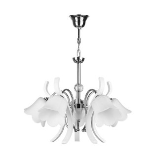 لوستر چشمه نور 5 شعله کد 888/5WT-Cکروم