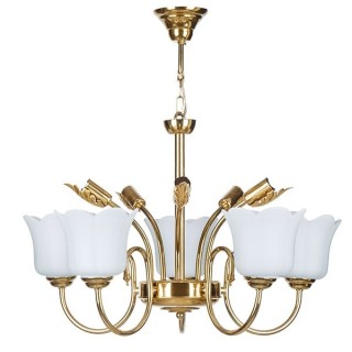 لوستر 10شعله چشمه نور کد A810.5-5-CWT کروم