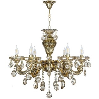 لوستر 12 شعله چشمه نور کد C2161/6+6-BO برنز